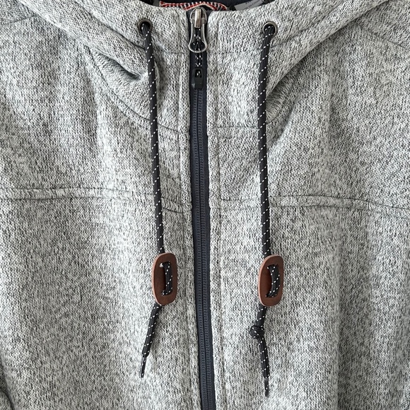 Rugged Elements Gray Mountain Fleece Hoodie Jacket - Picture 4 of 16